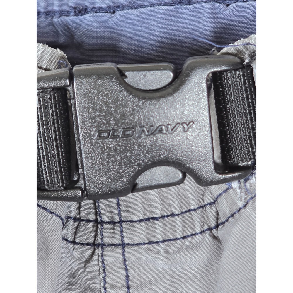 Old Navy Trek Cargo Shorts Gray Mens Large Y2K Techwear Baggy Gorpcore Belted - Picture 3 of 14